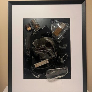 Woodford Reserve Broken Bottle Epoxy Wall Frame Art