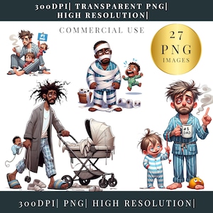 Illustraties voor Vaderdag | Grappige Vaderdag-clipart | Grappige illustraties | commercieel gebruik, png PNGEgg | Transparant png-bestand | Plannersticker | Wenskaart