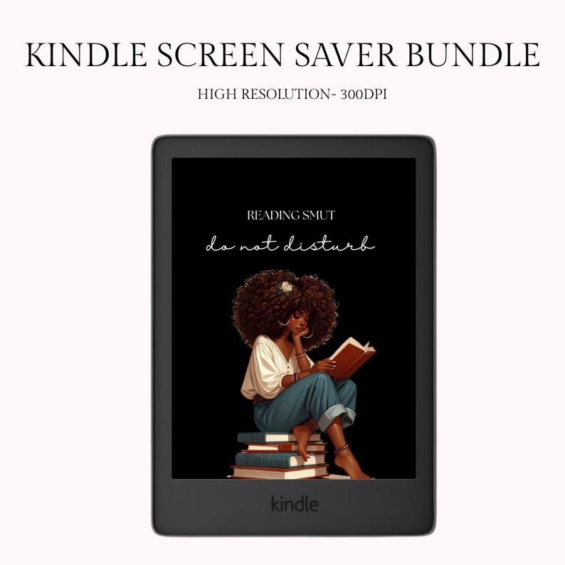 Kindle Lock Screen Images | Aesthetic Screensaver Pack for Kindle Paperwhite, Oasis & Scribe | Black Background | Digital EPUB Download