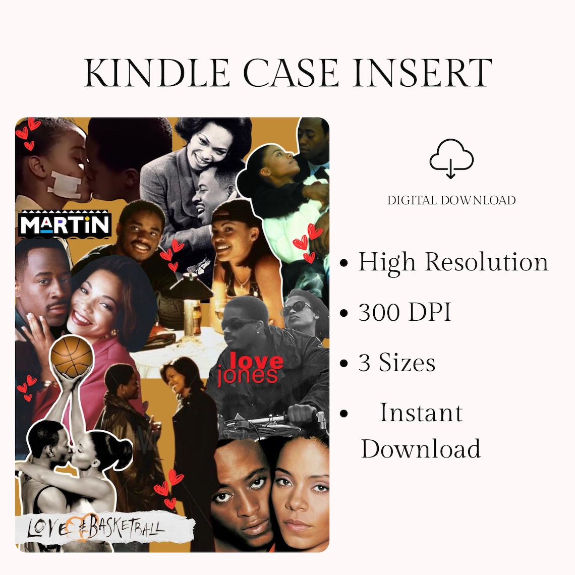 Kindle Case Insert | Digital Download | Fits Kindle Basic & Paperwhite ...