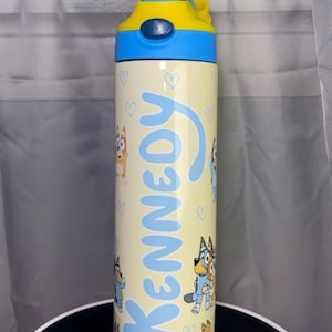Bluey Water Bottle 20oz - Bluey Tumbler for Kids - Water Bottle for Kids