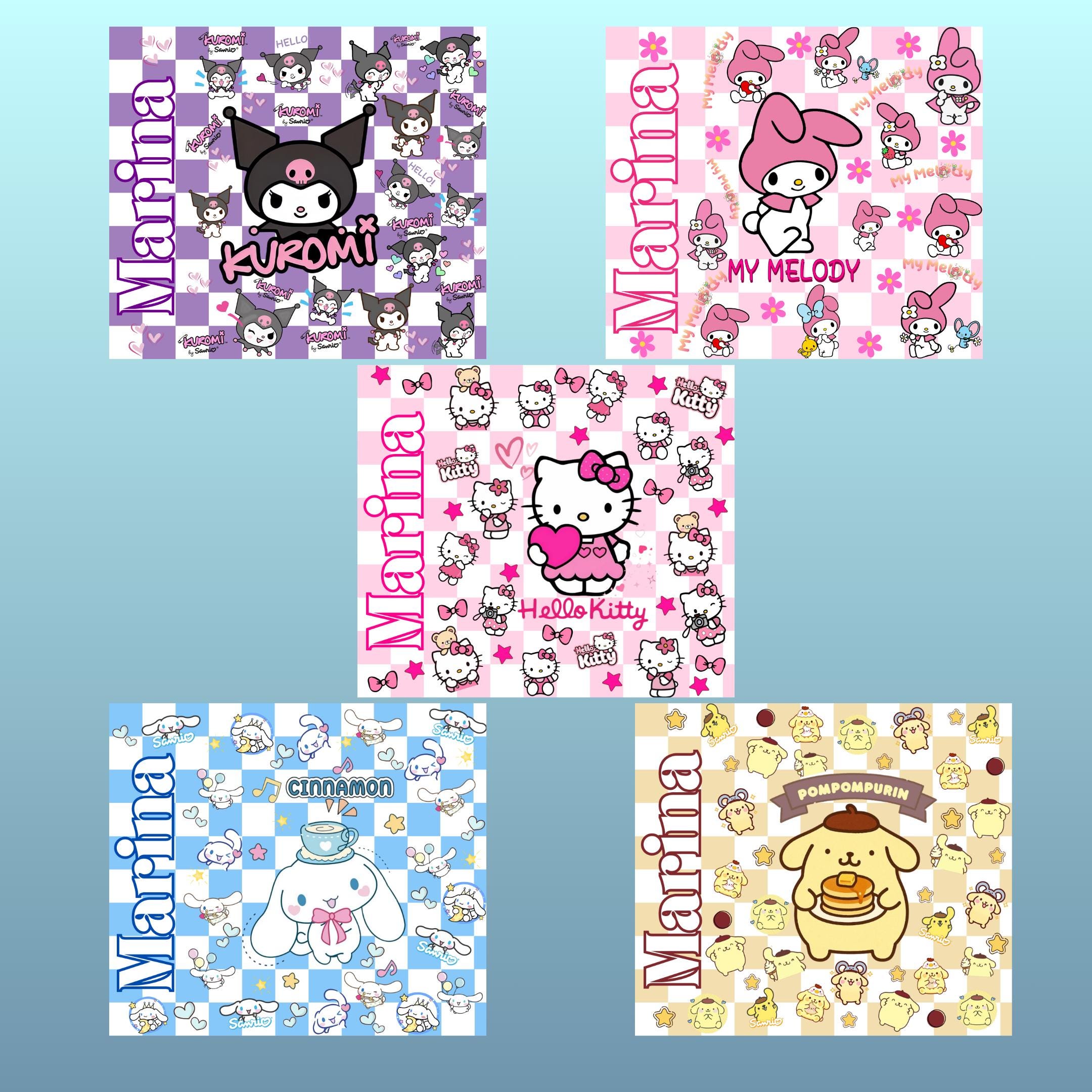 Personalized Kuromi & My Melody Tumbler Owala | Sanrio 16oz