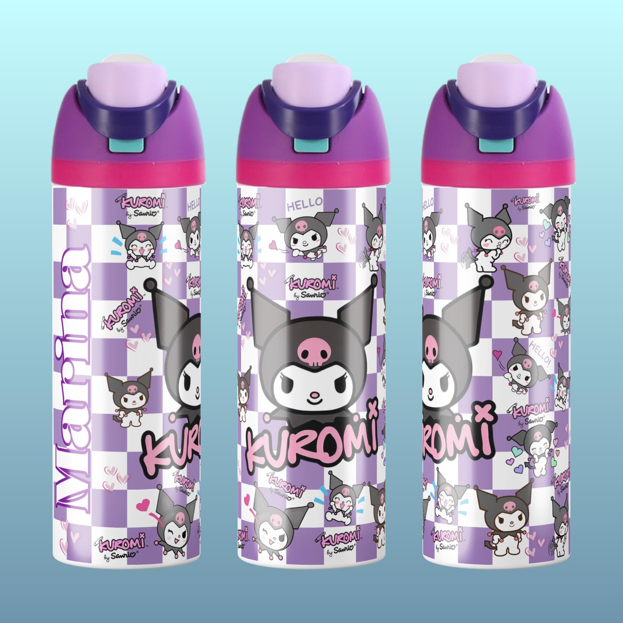 Personalized Kuromi & My Melody Tumbler Owala | Sanrio 16oz