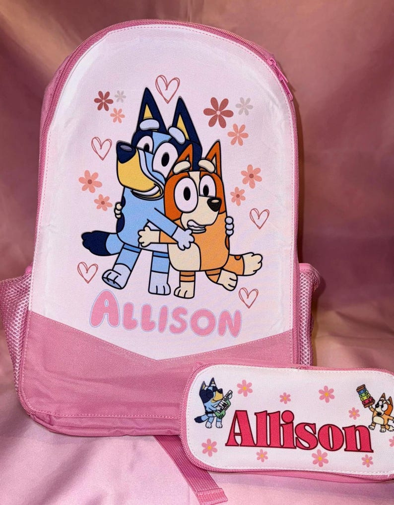 Personalized Backpack Set: Kids School Bag, Lunchbox and Pencil Case - Etsy