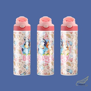 Bluey Water Bottle 20oz - Bluey Tumbler for Kids - Water Bottle for Kids