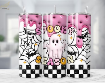Spooky Season 20oz Tumbler | Ghost Tumbler