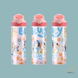 Bluey Water Bottle 20oz - Bluey Tumbler for Kids - Water Bottle for Kids