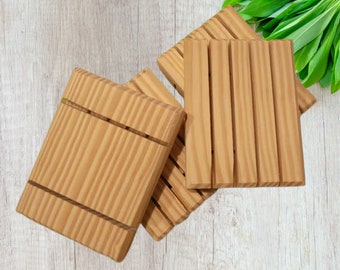 Handmade Wooden Soap Dish Pine