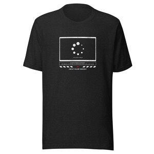 以下が含まれることがあります： 黒いTシャツに、白いグラフィックでロード画面が描かれており、"LOADING"と"PLEASE REMAIN PATIENT MY BRAIN IS TRYING TO PROCESS WHAT YOU JUST SAID CIRCUIT FAILURE IMMINENT"というテキストが書かれています