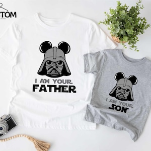 Star Wars Darth Vader Father and Son Shirt, Disney Father&#39;s Day T-shirt, Daddy and Son Matching Sweatshirt, Disneyland Galaxy&#39;s Edge Tee