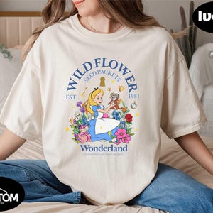 Disney Alice In Wonderland Shirt, Comfort Colors Princess Alice T-shirt, Alice Wildflowers Sweater, Disneyland Princess Shirt, Girl Trip Tee