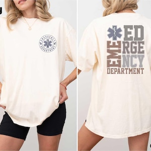 Camiseta de Urgencias, camiseta de colores cómodos para personal de urgencias, camiseta de enfermera de urgencias, sudadera de enfermera de traumatología, camiseta de medicina de emergencia
