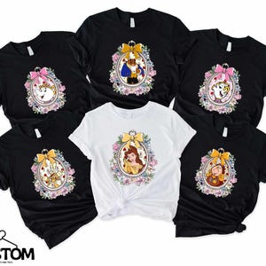 Beauty and The Beast Shirt, Disney Princess Belle Shirt, Beauty and The Beast Matching Shirt, Disney Group Shirt, Mrs. Potts and Chip Shirt