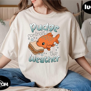 Lilo and Stitch Pudge Controls The Weather Shirt, Disney Stitch Family Trip Sweatshirt, Cute Pudge Stitch Tee, Gift for Stitch Lovers & Fans