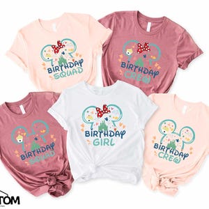 Disney Birthday Girl and Boy Shirts, Disney Birthday Squad Shirt, Disney Birthday Shirt, Disney Birthday Crew Tee, Disney Birthday Trip Tee