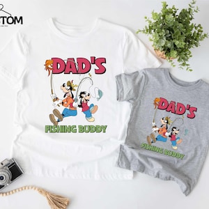 Disney Goofy und Max Goof Passendes Shirt, Papas Angelfreund T-Shirt, Disneyland Vatertag Sweatshirt, Disney Vater und Sohn Angeln T-Shirt