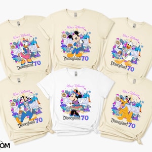 Disneyland 70th Anniversary Shirt, Disneyland Resort Sweater, Disney Mickey and Friends Family Vacation T-shirt, Disney 70 Magical Years Tee