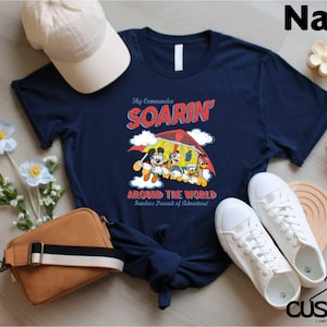 Retro Mickey and Friends Shirt, Soarin&#39; Around The World T-shirt, Disney Ride Epcot Center Sweatshirt, Disneyland Adventure Vacay Trip Shirt