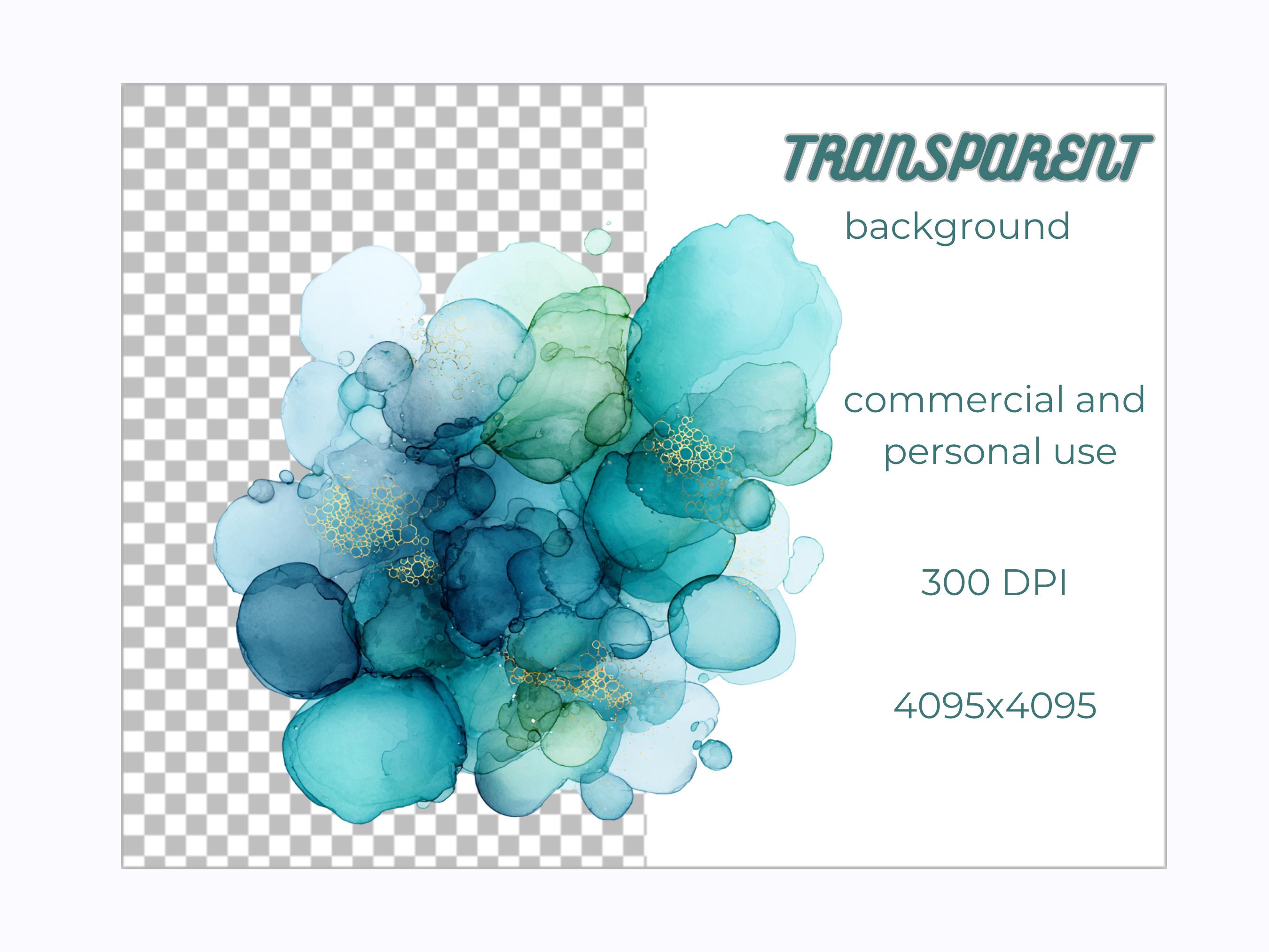 Alcohol Ink Splashes Clipart, Colorful Abstract Ink PNG, Vibrant Mixed ...