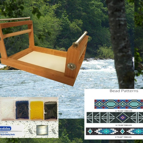 Bead Loom Kit Includes Bead Loom Bead Patterns Seed Beads Etsy