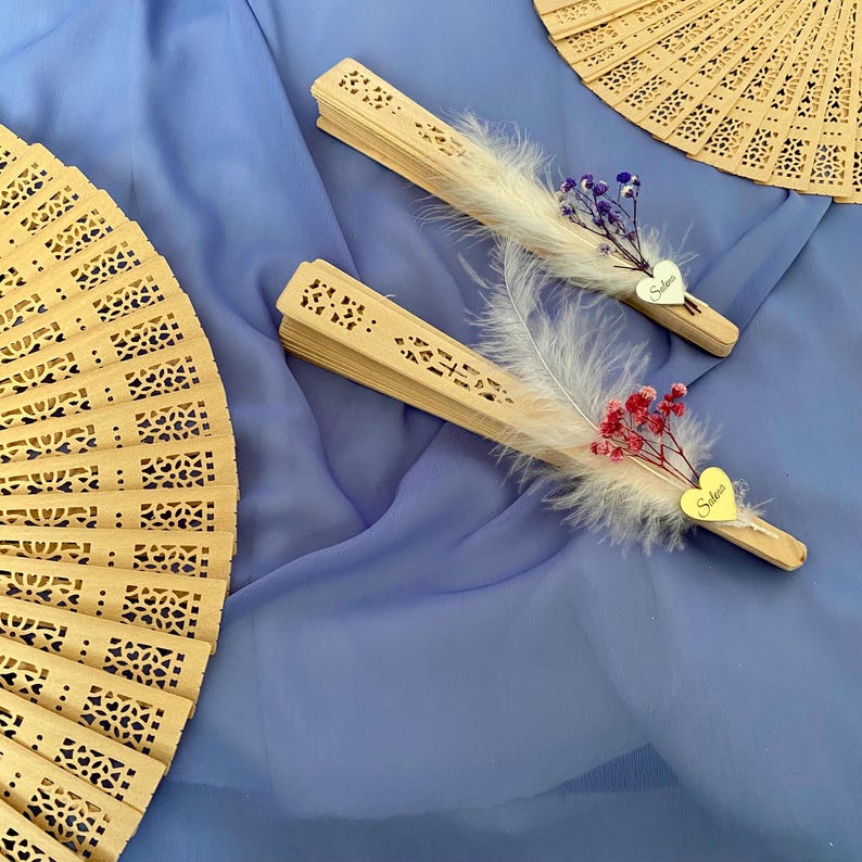 Personalized Wedding Favors : Wooden Hand Fan Hand Fans Bulk ,bridal ...