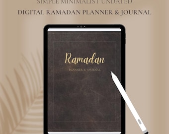 Planificador digital de Ramadán, Planificador de Ramadán 2026, Diario de Ramadán, Diario del Corán.