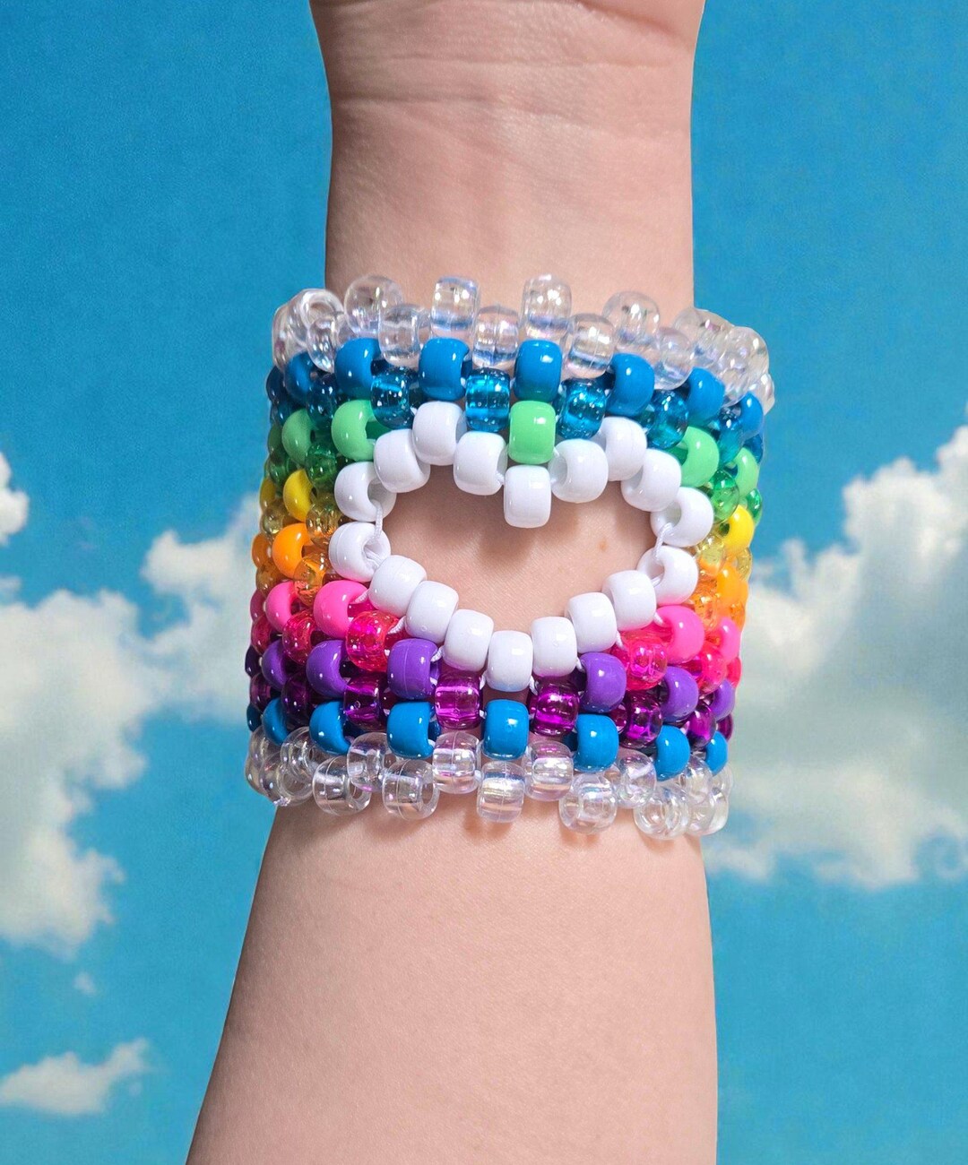 Hollow Heart Kandi Cuff - Etsy