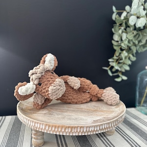 Highland Cow Snuggler Mini | Lovey | Mini Crochet Highland Cow