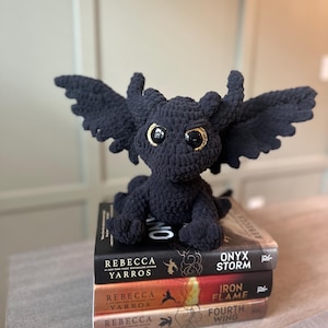 Dragon | Handmade Crochet Dragon Plushie | Inspired by Tairn from Fourth Wing