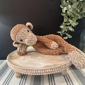 Monkey Snuggler | Lovey | Crochet Monkey