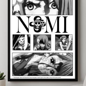 Nami One Piece Poster - Manga Poster - Home Decor - Anime Poster - Digital Print -Creative Art Print Poster for Gift