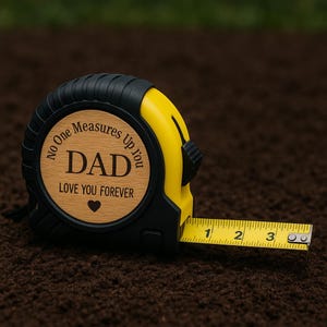 Mètre ruban à votre mesure pour papa - Cadeau pour la fête des pères Ruban à mesurer personnalisé, cadeau parfait pour papa ou grand-père - Outil rétractable