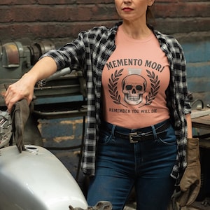 Memento Mori T-Shirt, Unisex Shirt, Skull Tee, Gothic Clothing, Reminder Shirt, Halloween Costume