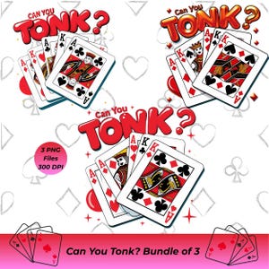 Kun je tonken? Bundel van 3 opvallende clipart-png's voor sublimatie – transparante bestanden met hoge resolutie voor T-shirts, mokken, muurkunst en doe-het-zelfprojecten