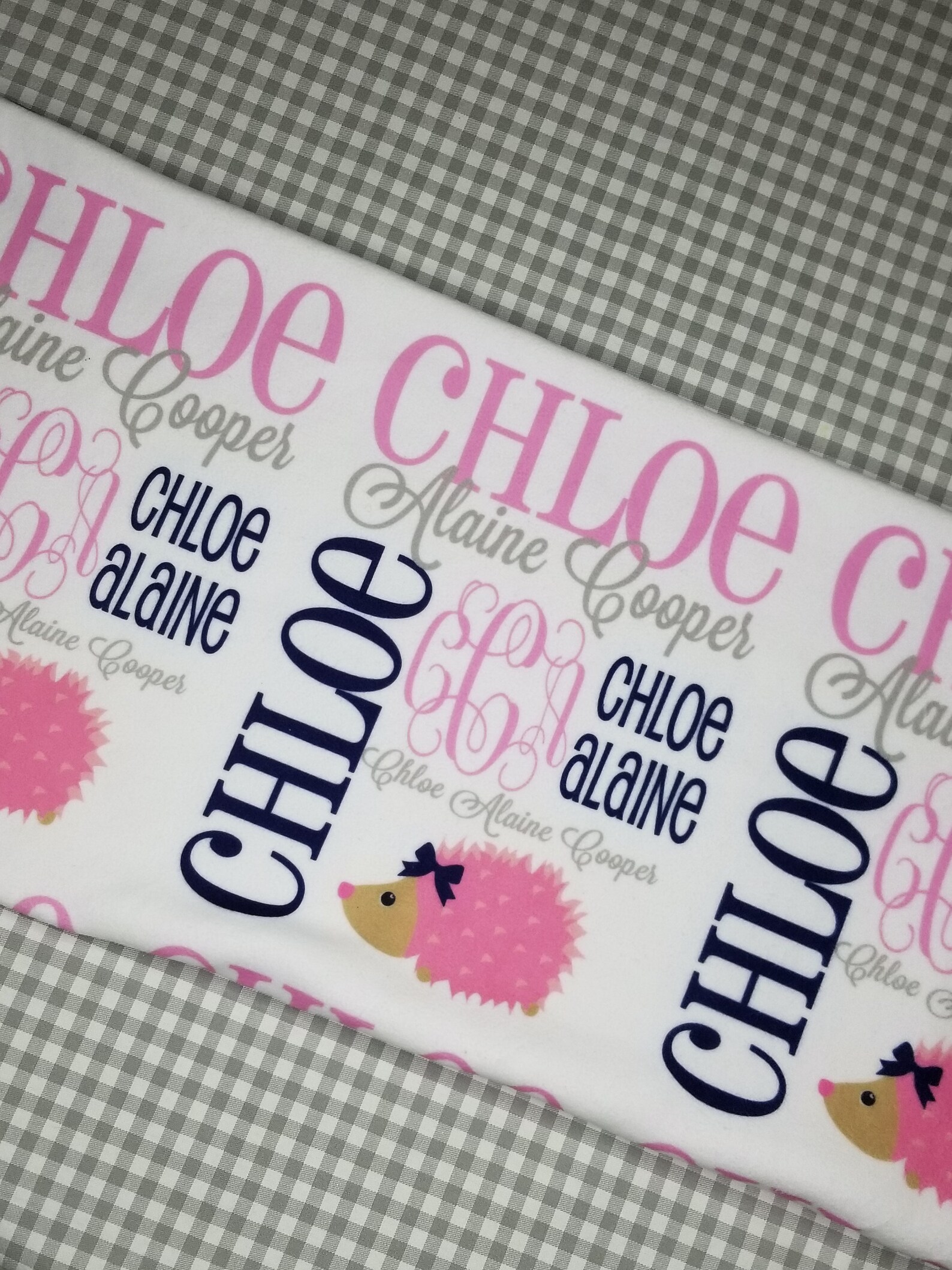 Personalized Baby Blanket Monogrammed Baby Blanket Name Etsy