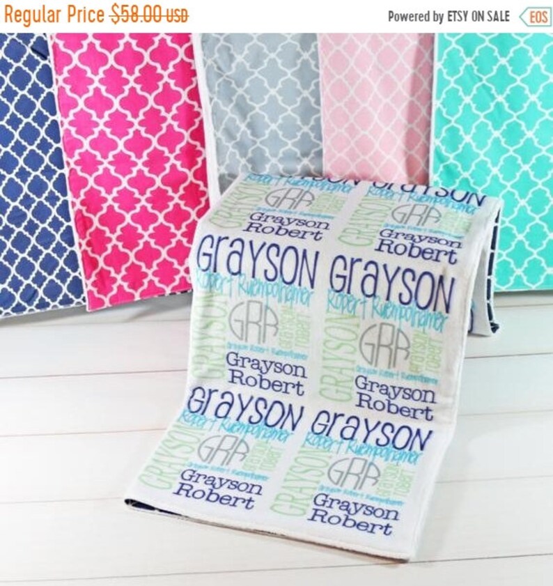 baby name blankets etsy
