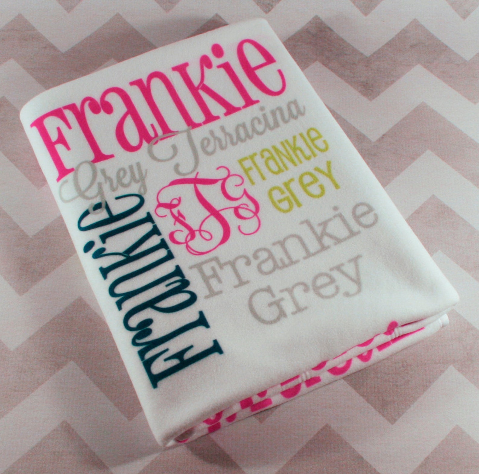 Personalized Baby Blanket Monogrammed Baby Blanket Name Etsy