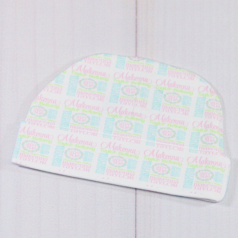 Personalized Baby Blanket and Hat Monogrammed Baby Blanket Etsy