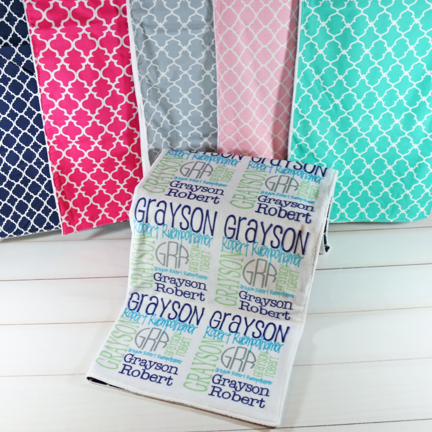 Personalized Baby Name Blankets Monogrammed Minky Baby Blanket Etsy