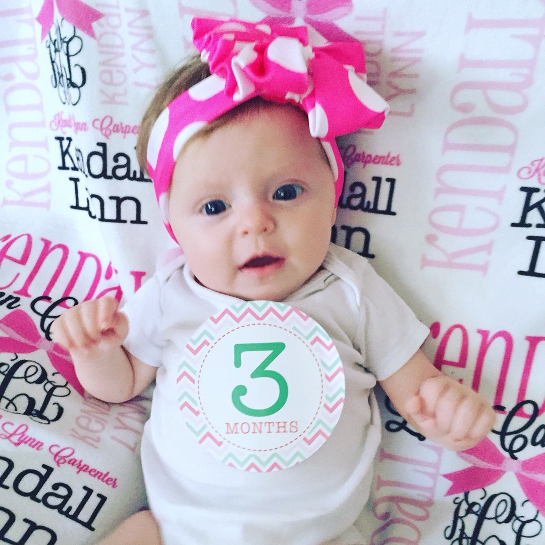 Personalized Baby Blanket Monogrammed Baby Blanket Name Etsy