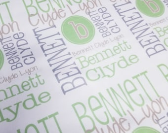 Personalized Baby Blanket: Custom Name Swaddle, Handmade Shower Gift