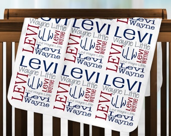 Personalized Baby Blanket, Monogrammed Newborn Blankets, Name Swaddle Receiving Blanket, Handmade Unqiue Baby Shower Gift, Milestone