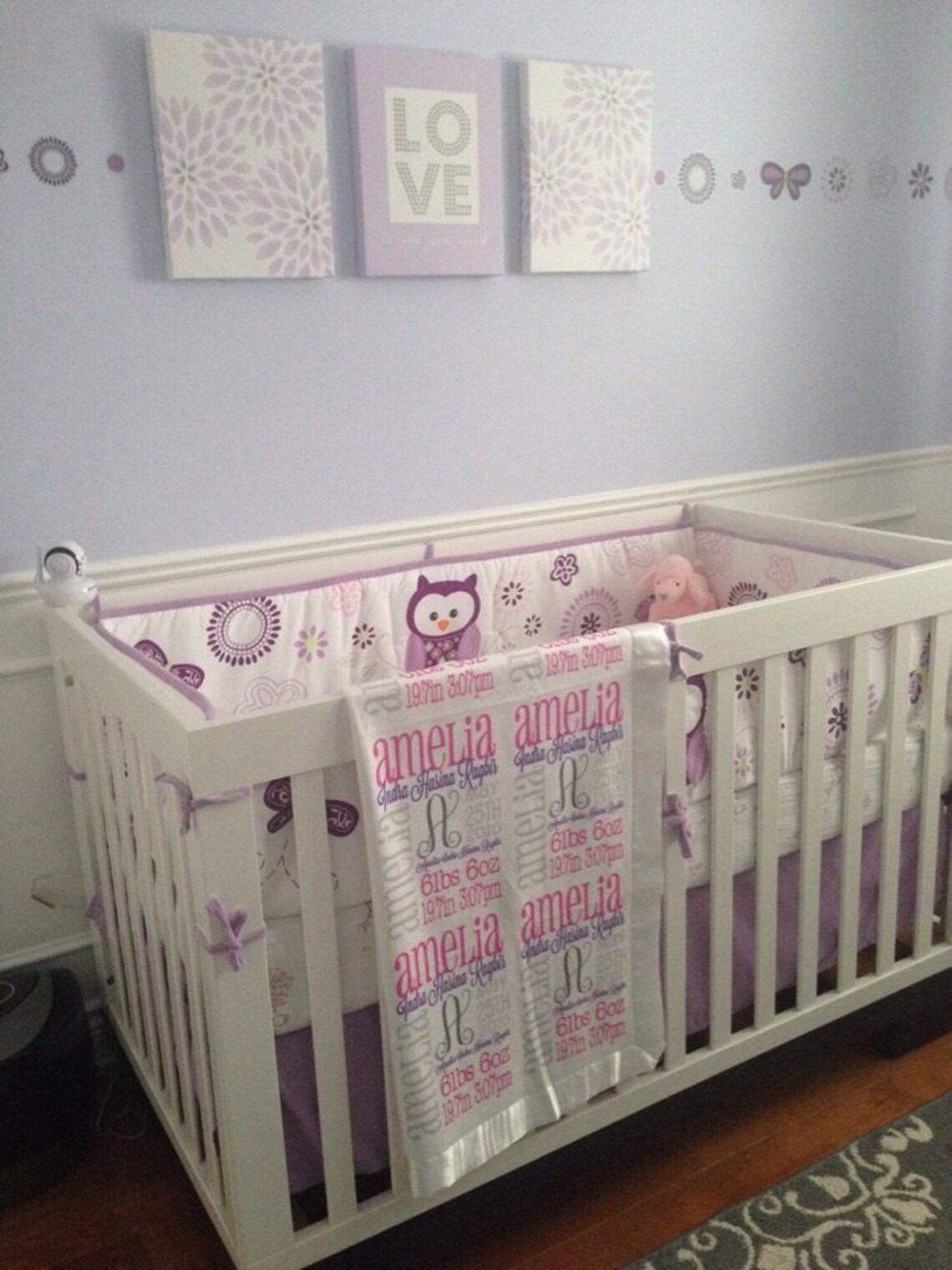 Personalized Baby Blanket Satin Edge Personalized Toddler Etsy