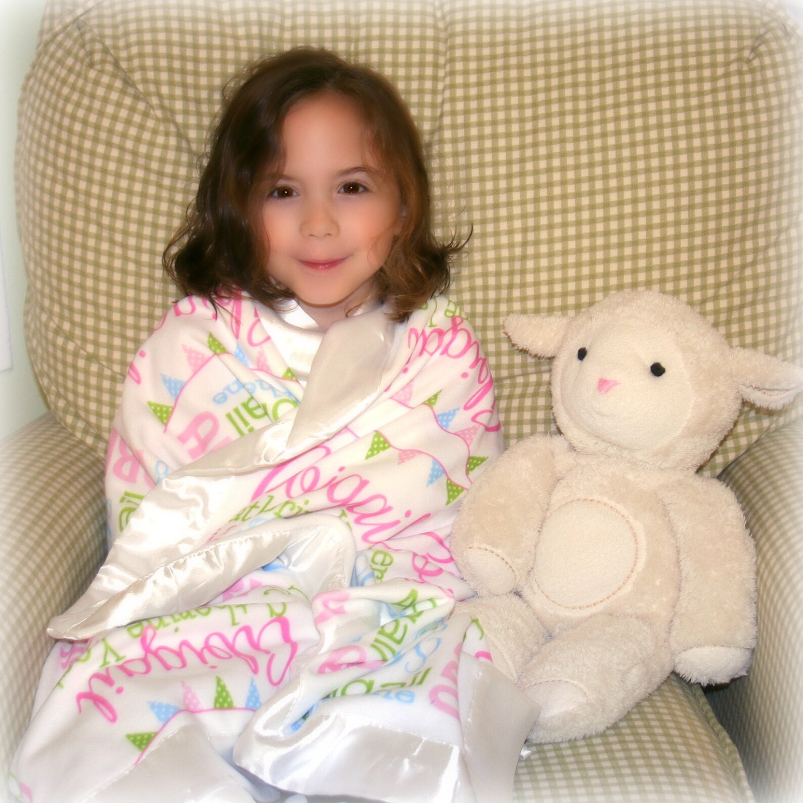 Personalized Baby Blanket Satin Edge Personalized Toddler Etsy