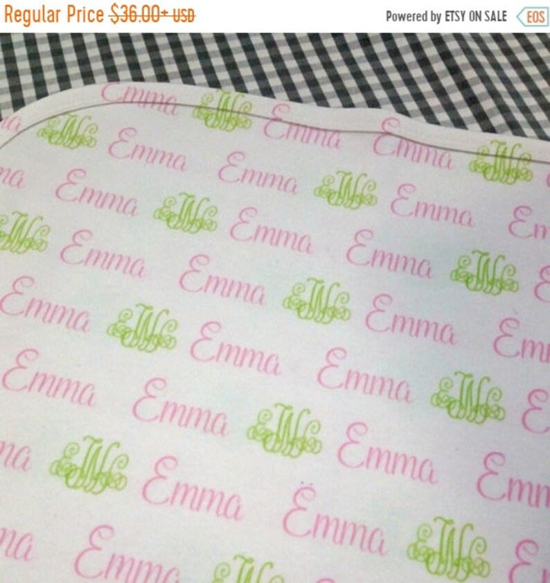 personalized baby blanket and hat