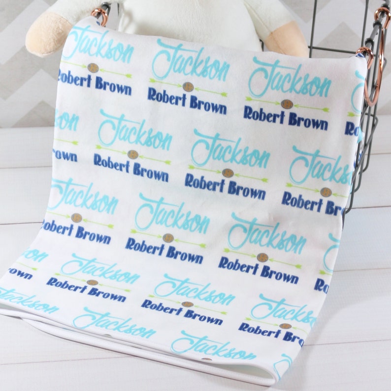 Personalized Baby Blanket Monogrammed Baby Blanket Name Etsy