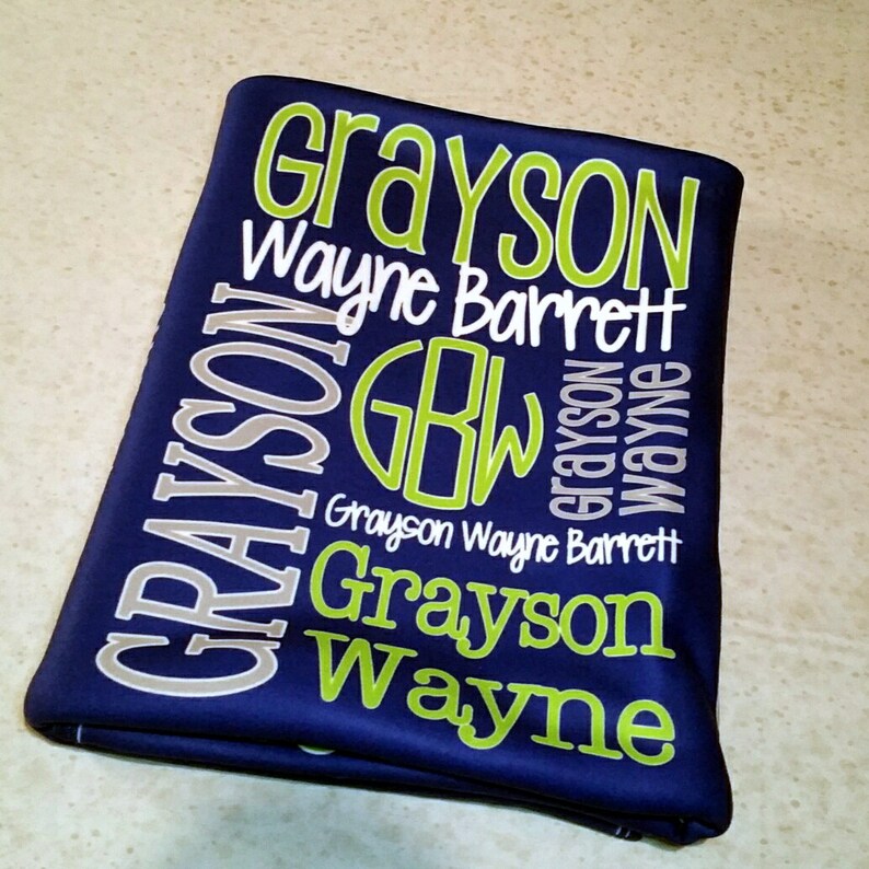 Personalized Baby Blanket Monogrammed Baby Blanket Name Etsy