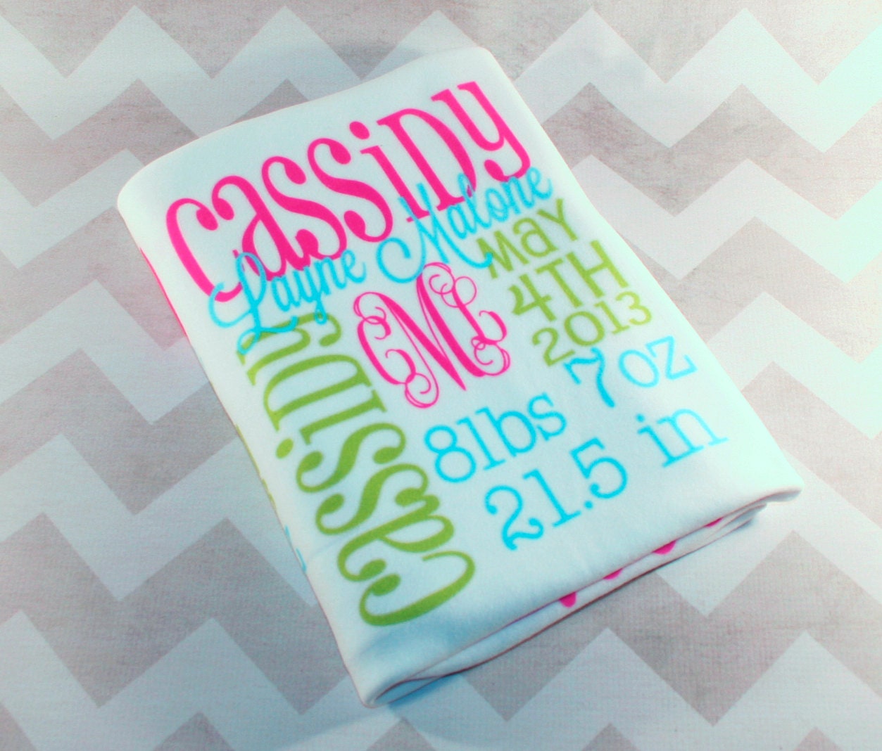 Personalized Baby Blanket Monogrammed Baby Blanket Name Etsy