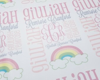 Personalized Baby Blanket: Custom Name Swaddle, Handmade Shower Gift