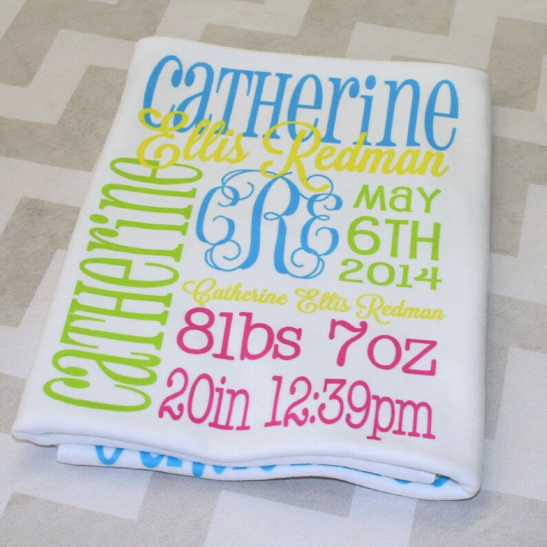 Personalized Baby Blanket Monogrammed Baby Blanket Name Etsy Australia